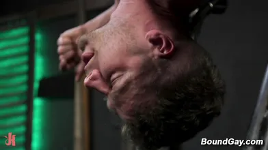 Leather Dom Fucks and Punishes Bound Boy