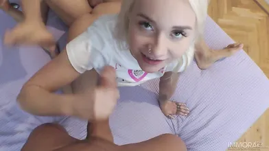 Submissive Teen Wants Father and Son to Tag Team Her!