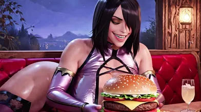 Mileena X Johnny Cage — FAT.ALITY: Love, Burgers & Burned Calories | AI Generated