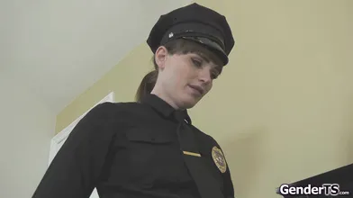 Shemale police officer Natalie Mars is here to the rescue
