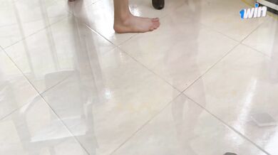 Amateur blowjob leads to hefty butt. When alone, stepbro bangs me in various pos