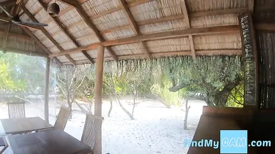 Tattooed Blonde MILF Strips in Abandoned Bar