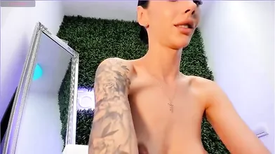 Sexy webcam brunette with big boobs