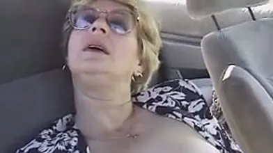 Grandma Fingered Fucked In The Car
