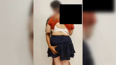 Desi Girl Enjoying Hot Boob Press Porn censored