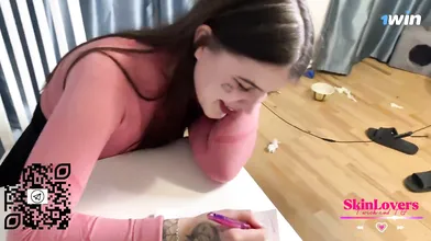 The stringent teacher gave the schoolgirl a hard and rough fuck, finishing in he