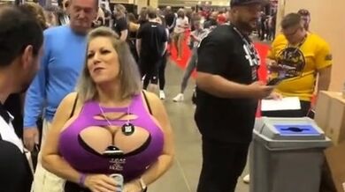 Blonde with Big Boobs Gives Blowjob to Her Dildo on Liv more
