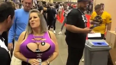 Blonde with Big Boobs Gives Blowjob to Her Dildo on Liv more