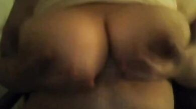 Playing with Her Huge Tits