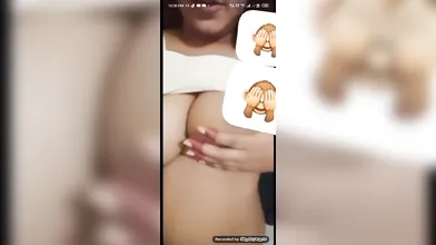 bigboob horny spoon fucking her phat pussy