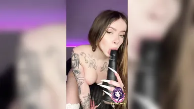 Adrianna Savu's solo orgy session with huge bra-stuffers and fingers fucking.