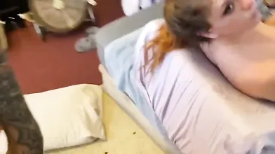 Redhead Gets a Rough Throat Fucking