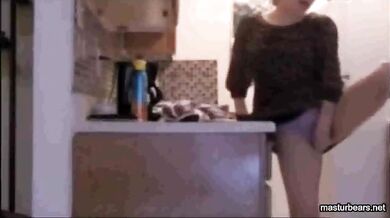 masturbating with my stepson is watching me