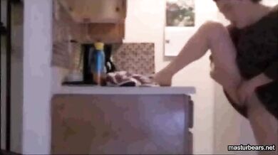 masturbating with my stepson is watching me