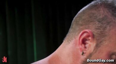 Damon Bound Punished By Leather Dom