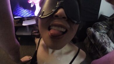 Slut Sucks Dick Watching Porn