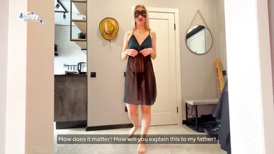 My super-hot step mom shares my bed, after catching her cheating with another ma