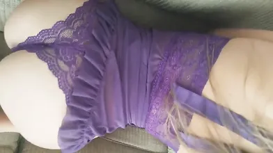 Blonde Amateur Bent Over and Fucked After Masturbating