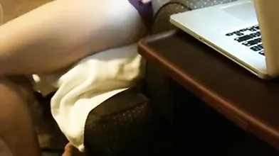 Girl's Solo Webcam Show for a Stranger, Filmed by Husband