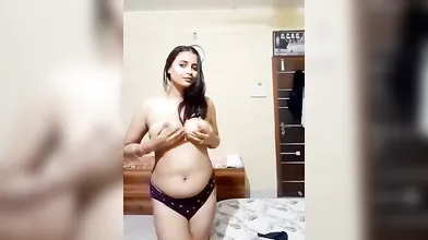 Gouthami reddy manthena recording Nude body navel showing sexy boobs in bedroom