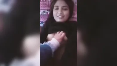 Gouthami reddy manthena showing milky boobs & pressing Hard by husband's friend