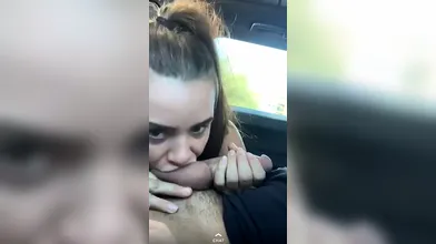Allison Parker Back Seat Car BlowJob Snapchat Porn Video