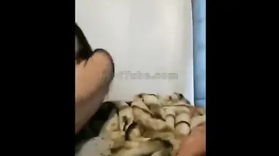 Filipina with big natural tits cums on webcam