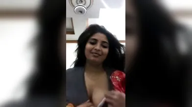 Gouthami reddy manthena showing her white bra & big milky boobs in bedroom video