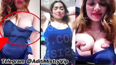 Aditi Mistry New Blue Dress Live Bra Slip Nude Show Mms Xxx TG - @AditiMistryVip