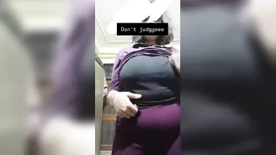 tanker  girl pressing her big boobs and ass showing