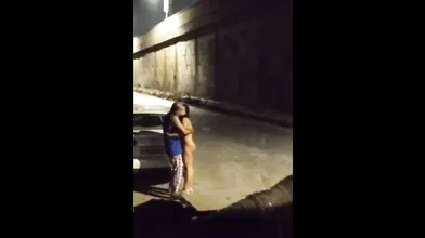 Naughty Desi Couple Khule Me Blowjob Sex Karte Pakda Gaya