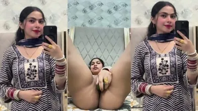 Beautiful Horny Punjabi Wife Masturbating With Cucumber Riding On SexToy Moaning DirtyTalking