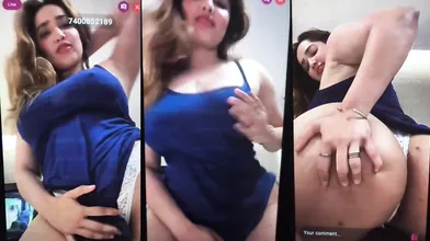 Aditi Mistry New Blue Dress Hot Exclusive Live Showing Pussy And Big Ass