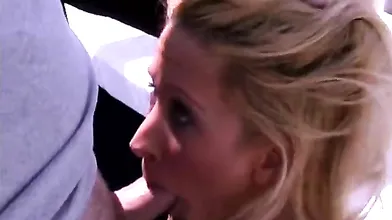 Blonde Blowjob Outdoor