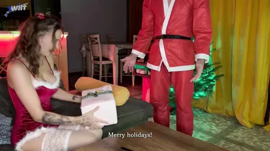 Xmas assfuck fantasy! Santa gave me an ass fucking creampie tree and pounded my