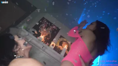 My prodigy girl and I host a naughty group sex with top pornstars at our homemad