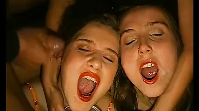 Lovely brunette Valerie in group sex