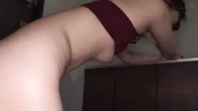 Amateur Asian College Teen Gives Blowjob