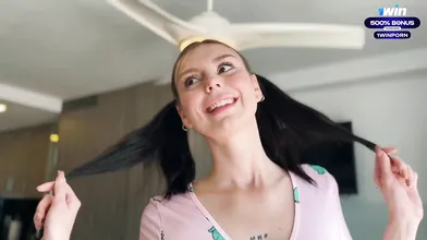 Step sis in PJs prayed for extreme deepthroat fuck, time for some ass fucking ac