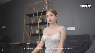 Your slutty, chesty stepsister wants to make money in porn. Will you drill her?