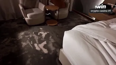 Hotel sex with ample booty mummy and her stepson - real couple homemade!