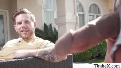 Fucking the tight ass of this Trans pool babe