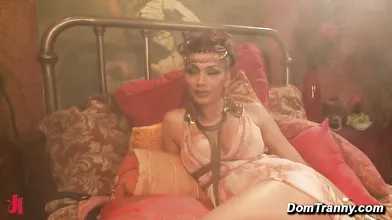 TS Yasmin Lee Rules Her Palace And Servant With Her Throbbing Hard Cock And Demands