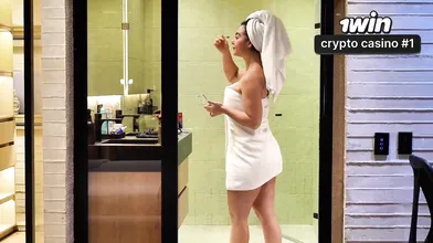 Stepbrother borrows towel, completes up under me - hot, horny sex!