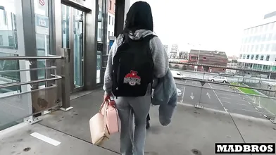 Con la amiga chilena