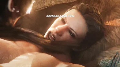 ▸ What Awaits Lara in the Temple? A Big Cock Shemale Ready to Explode Inside Her!