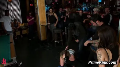 Sasha Knox Public Bar Disgrace