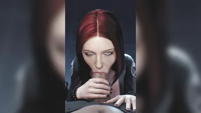 Black Widow Deepthroat And Titty Fuck