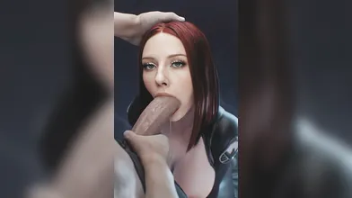 Black Widow Deepthroat And Titty Fuck