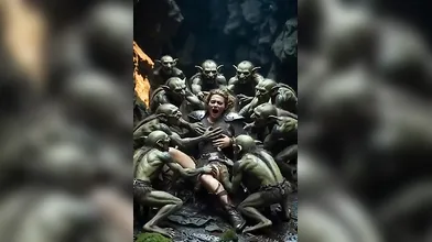 Elf Warrior Vs Goblins